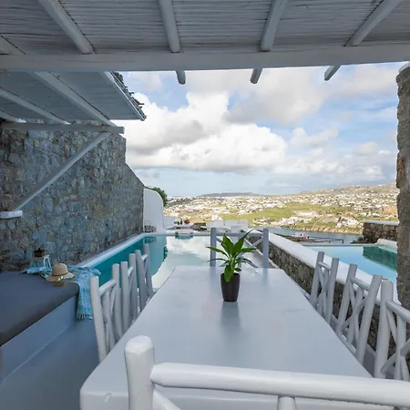 Tommaso Mykonos-iconic Pool & Sea View וילה Mykonos Town
